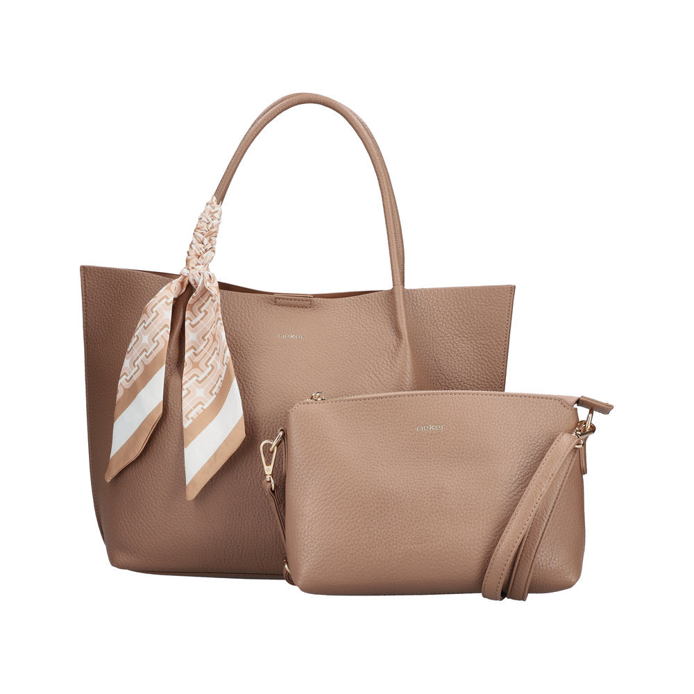 Rieker Womens Shoulder Bag Taupe
