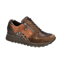 Waldlaufer Womens Trainer H64007 Wood Rost Khaki
