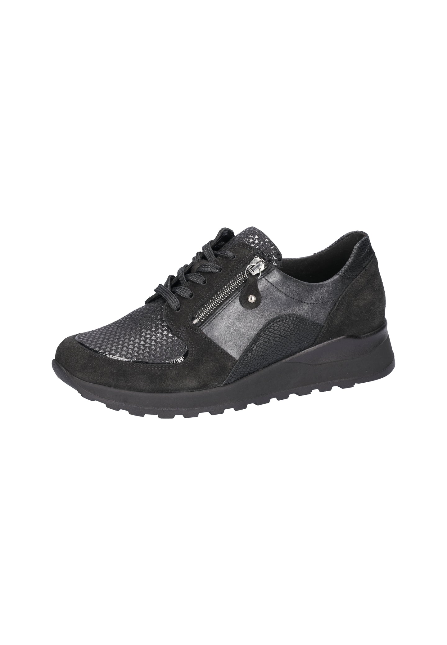 Waldlaufer Womens Trainer H64007 Schwarz