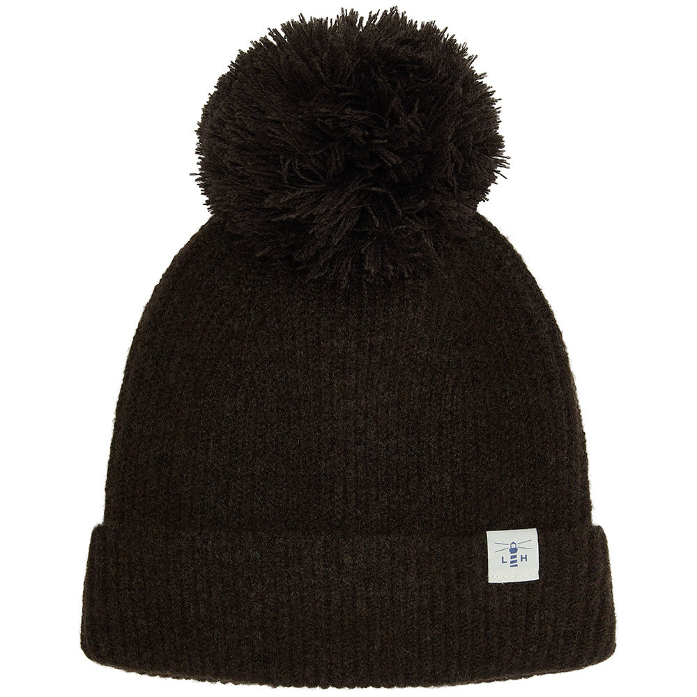 Lighthouse women's Hannah bobble hat in cocoa brown