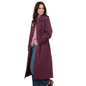 Lighthouse Womens Trench Coat Harper Damson