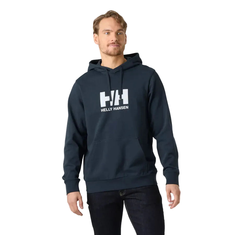 Helly Hansen men's navy logo hoodie