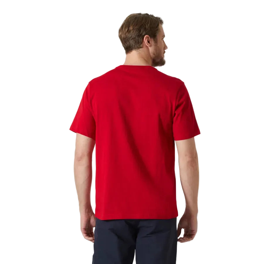 Helly Hansen Mens T-Shirt HH Logo 3.0 Red