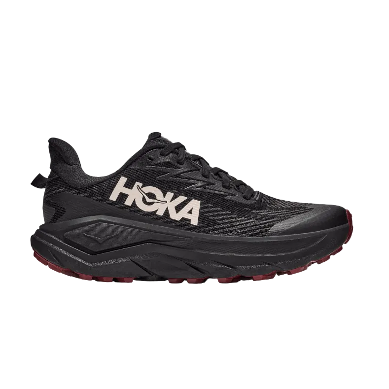 Hoka Womens Trainer Challenger 8 GTX Black/Varsity Burgundy