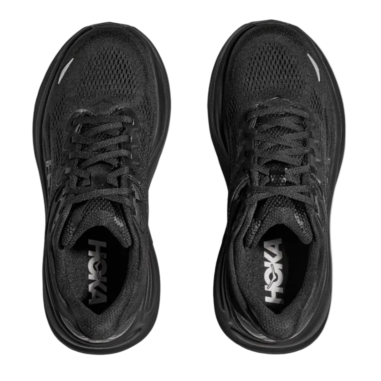Hoka Mens Trainer Bondi 9 Wide Black/Black