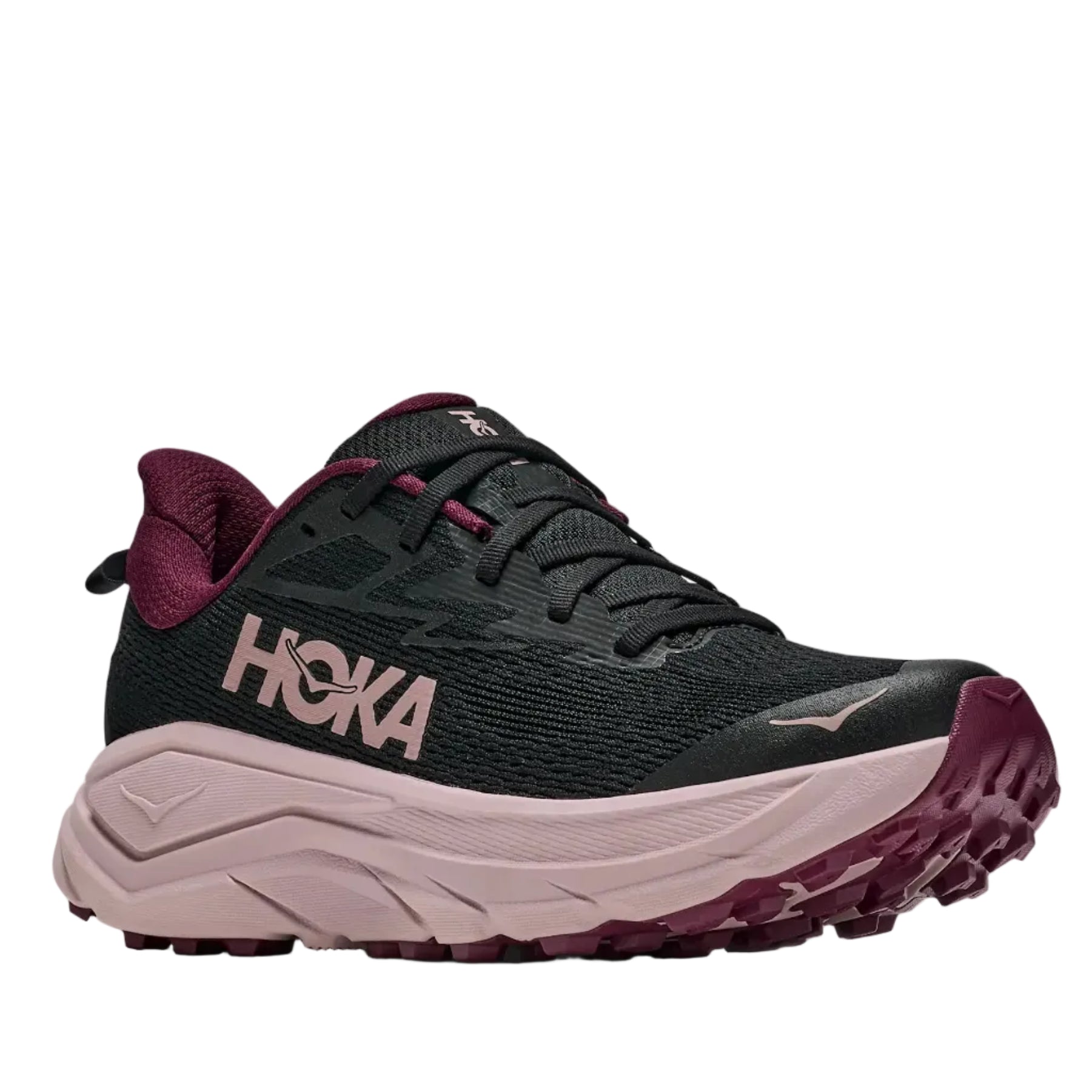 Hoka Womens Trainer Challenger 8 Black/Pink Opal