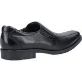 Hush Puppies Mens Shoe Brody Slip On Black Leather - Donaghys