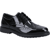 Hush Puppies Womens Verity Brogue Black Patent - Donaghys