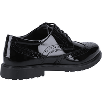 Hush Puppies Womens Verity Brogue Black Patent - Donaghys