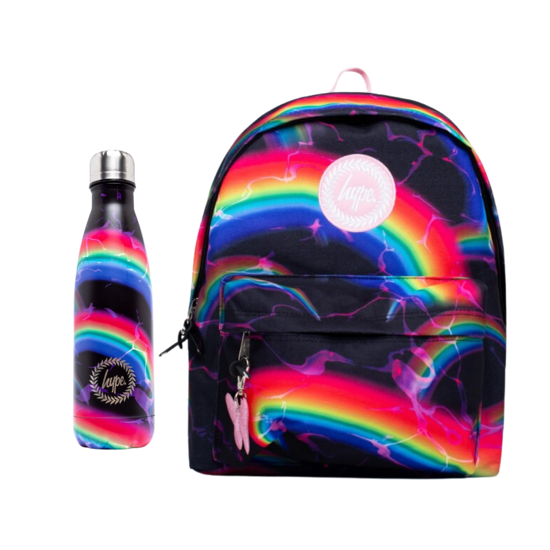 Hype Water Bottle Midnight Rainbow Donaghys
