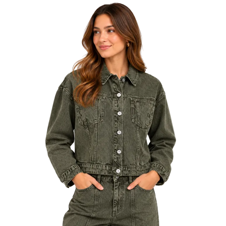 ICHI Phella Jacket Forest Night