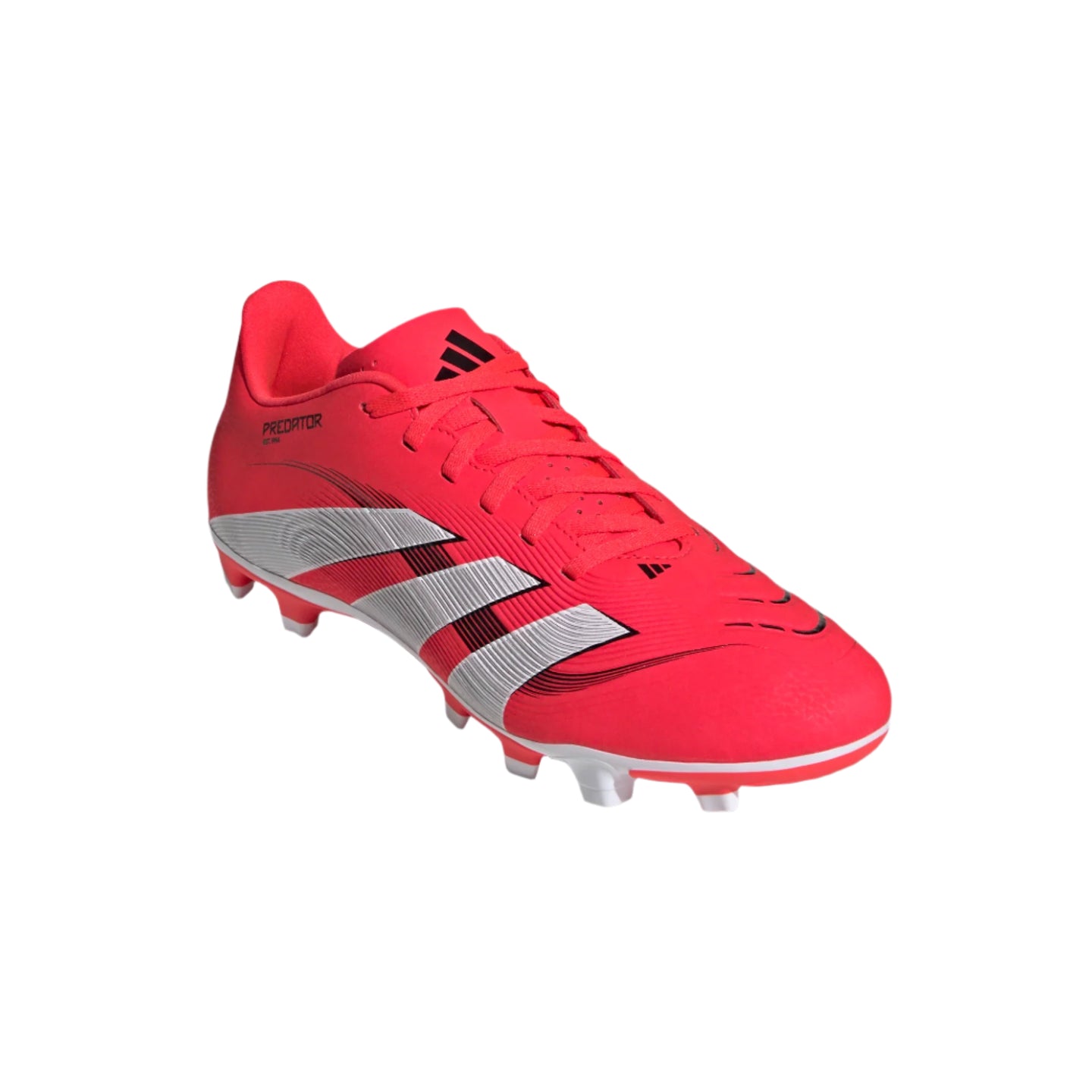 Adidas Adults Unisex Football Boots Predator Club FG/MG Lucid Red/White/Black