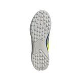 Adidas Junior Astro Turf Boot F50 League TF J Messi Silver Metallic/Solar Yellow/Lucid Blue