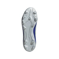 Adidas Junior Football Boot F50 FG/MG J Messi Silver Met/Solar Yellow/Lucid Blue