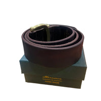 Harrison Mens Leather Belt B1 203 Dark Brown