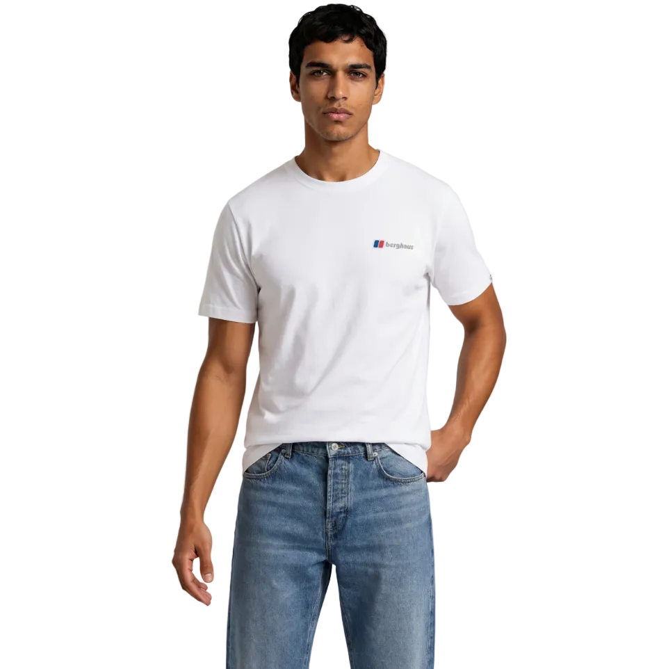 Berghaus Mens T-Shirt Front & Back White