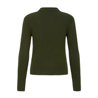 Ichi Womens Cardigan Luls Rib Polo Rosin