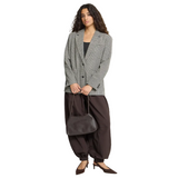 Ichi Womens Blazer Lubana Grey Check