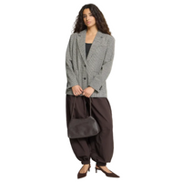 Ichi Womens Blazer Lubana Grey Check