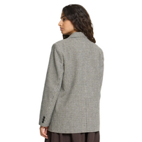 Ichi Womens Blazer Lubana Grey Check