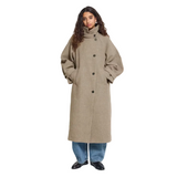 Ichi Womens Jacket Gaziva Desert Taupe Melange