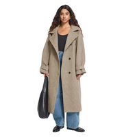 Ichi Womens Jacket Gaziva Desert Taupe Melange