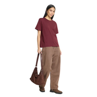 Ichi Womens T-Shirt Palmer Loose Zinfandel