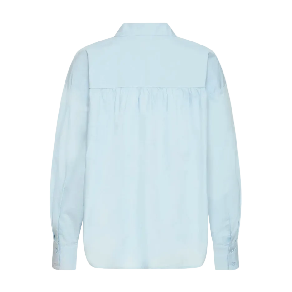 Ichi Womens Shirt Lisari LS Celestial Blue
