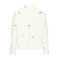 Ichi Womens Shirt Eira Cloud Dancer/Blue