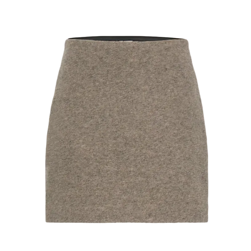Ichi Womens Skirt Wolca Greige Melange