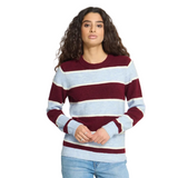 Ichi Womens Sweater Edeen LS Rhododendron/Blue