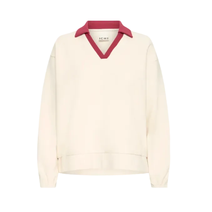 Ichi women's beige sweatshirt