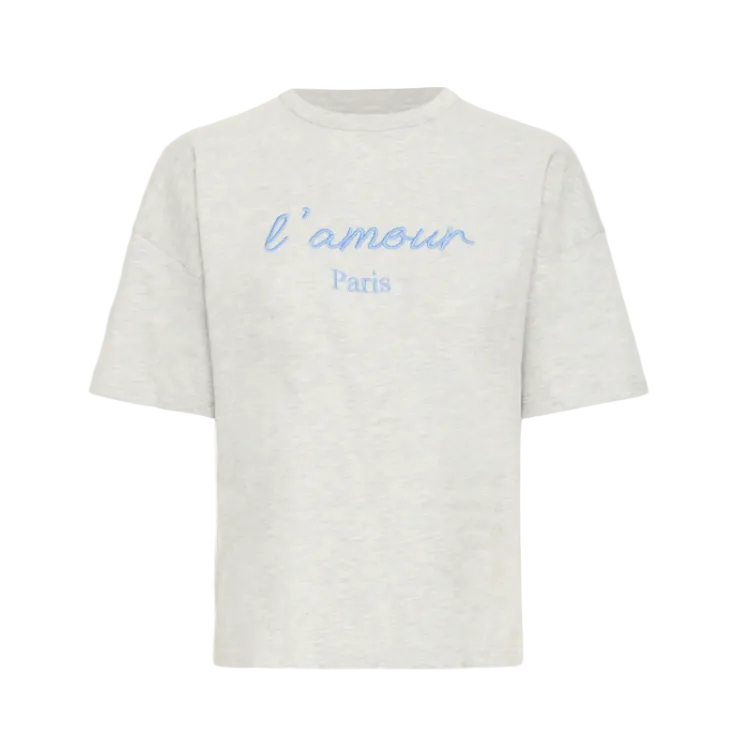 Ichi women's grey t-shirt