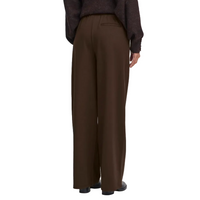 Ichi women's brown wide-leg trousers