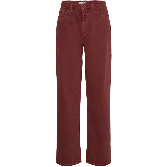 Ichi Womens Jeans Havena Madder Brown