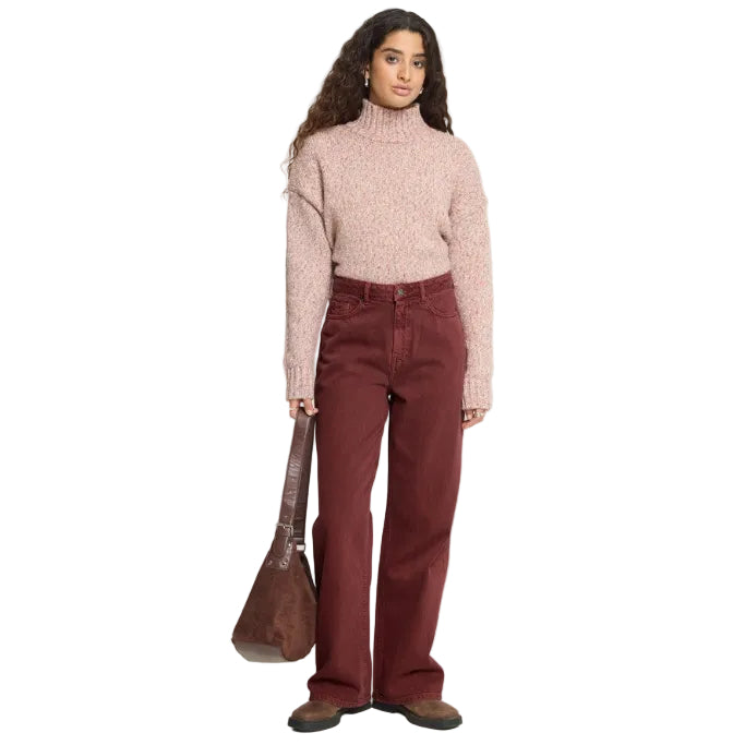 Ichi Womens Jeans Havena Madder Brown