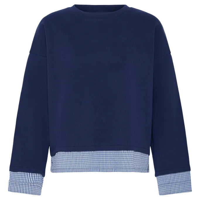 Ichi Womens Jumper Pinda Mix Maritime Blue