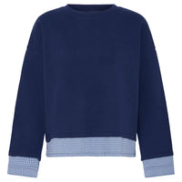 Ichi Womens Jumper Pinda Mix Maritime Blue