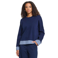Ichi Womens Jumper Pinda Mix Maritime Blue