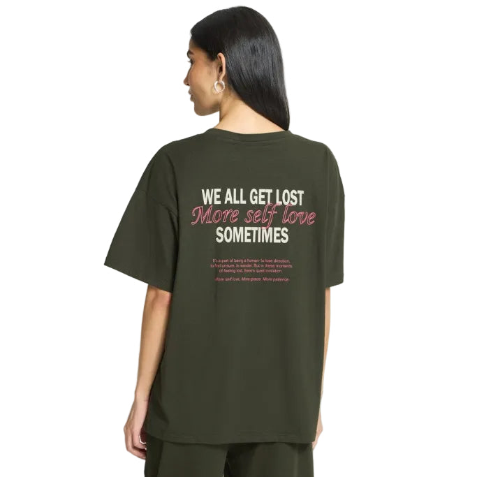Ichi Womens T-Shirt Kamille Loose Rosin/Birch