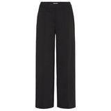 Ichi Kate women's black wide-leg office trousers