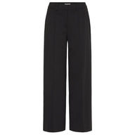 Ichi Kate women's black wide-leg office trousers