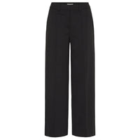 Ichi Kate women's black wide-leg office trousers