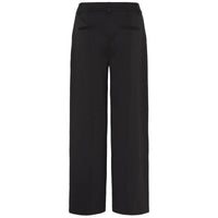 Ichi Kate women's black wide-leg office trousers
