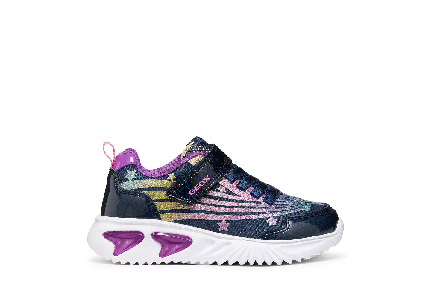 Geox girls' navy trainer