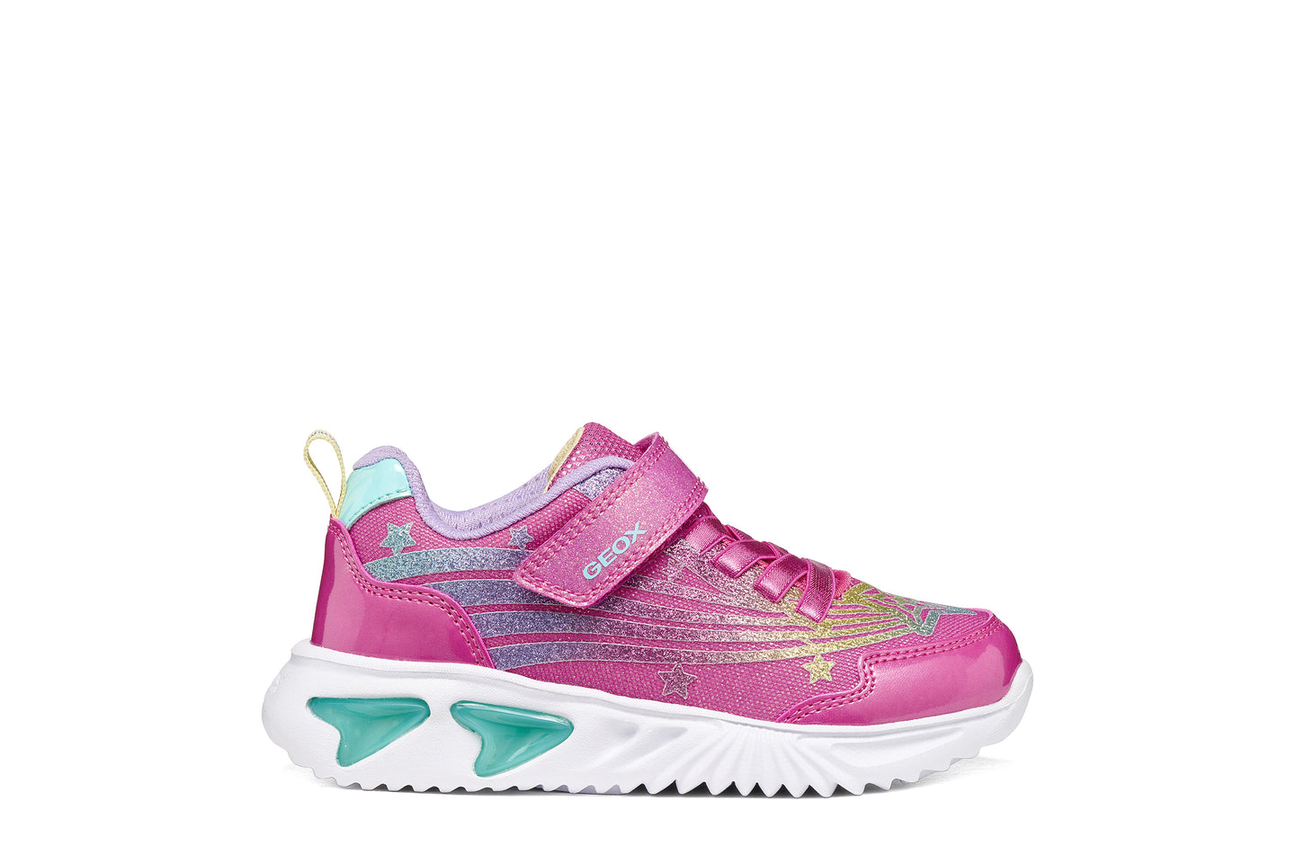 Geox Girls Trainer Assister Girl Fuchsia/Multicolor