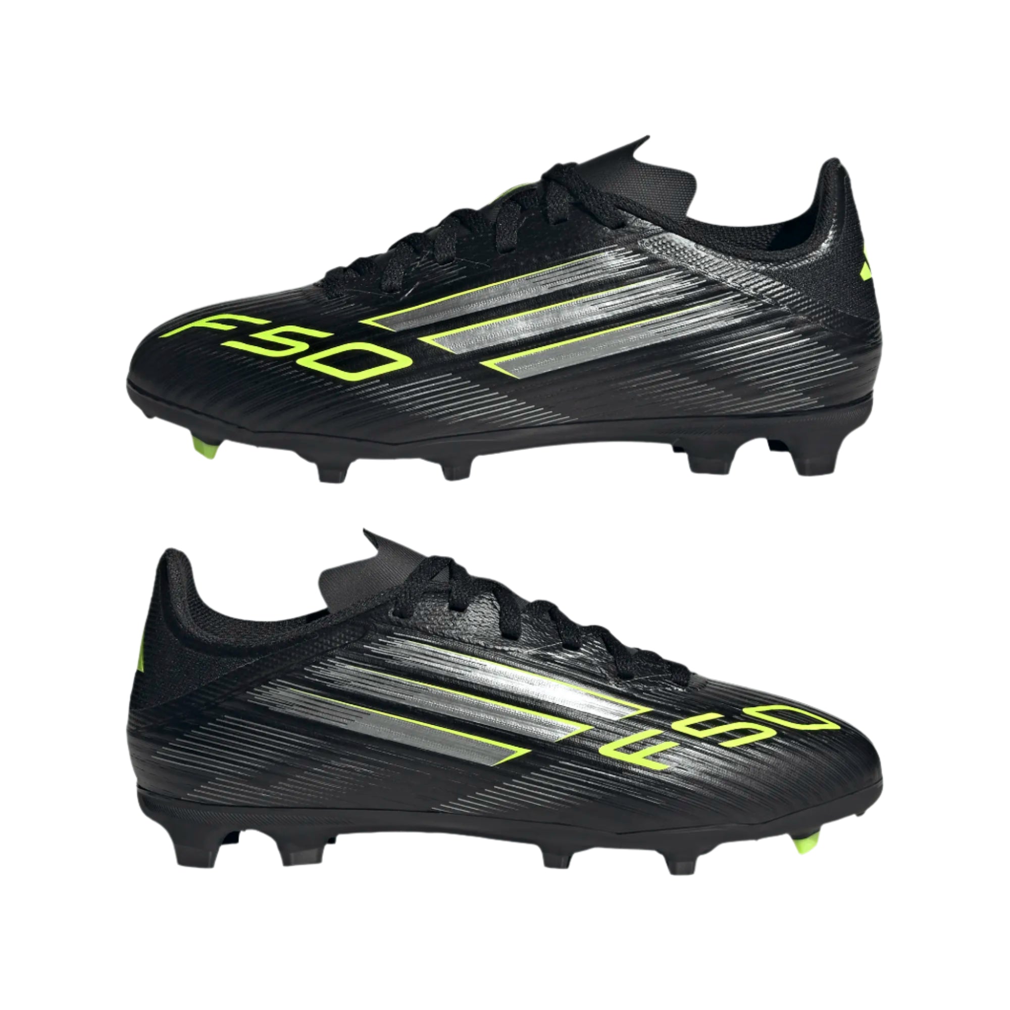 Adidas Junior Football Boot F50 League FG/MG J Black/Carbon/Luclem