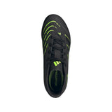 Adidas Junior Football Boot Predator Club FG/MG Black/Carbon/Luclem