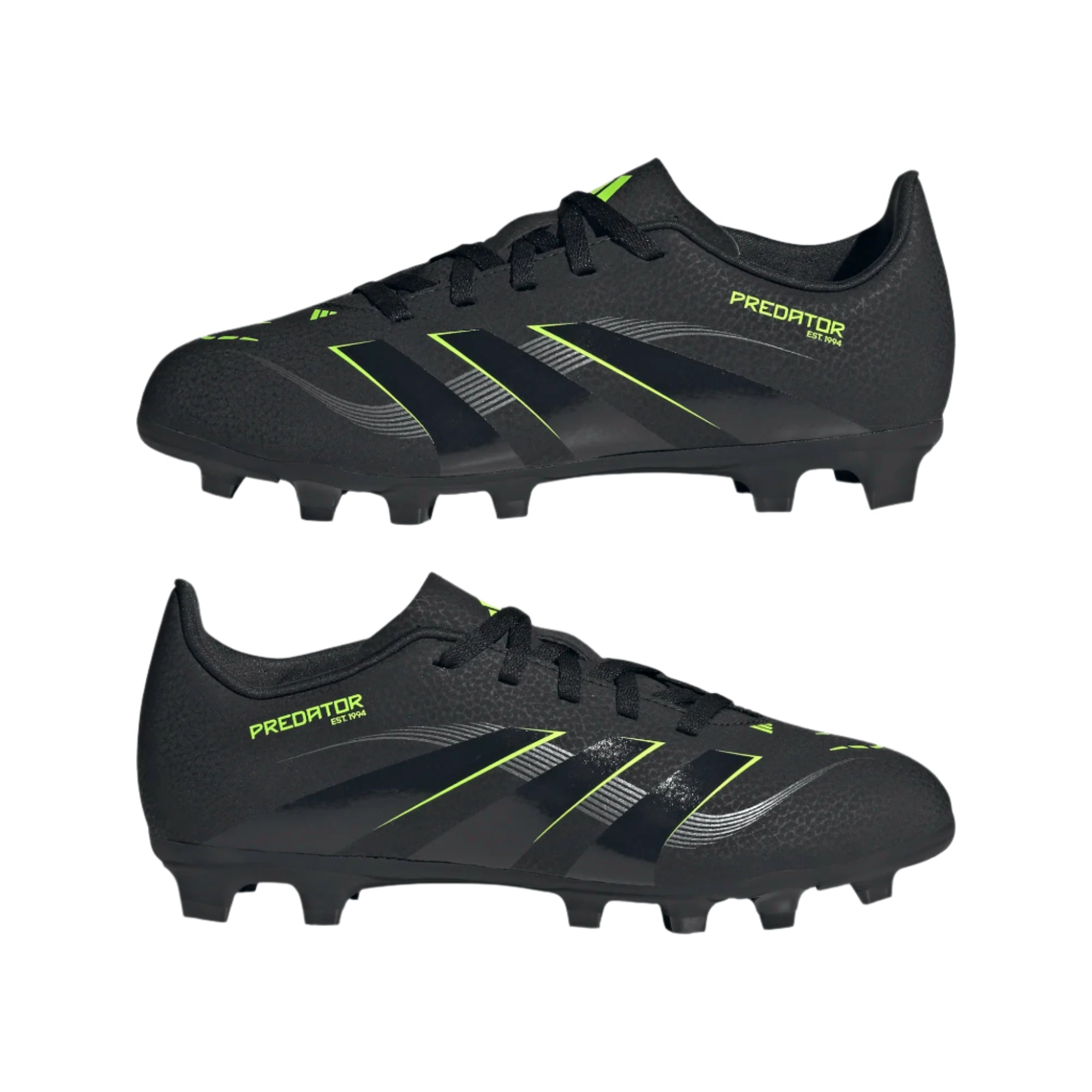 Adidas Junior Football Boot Predator Club FG/MG Black/Carbon/Luclem