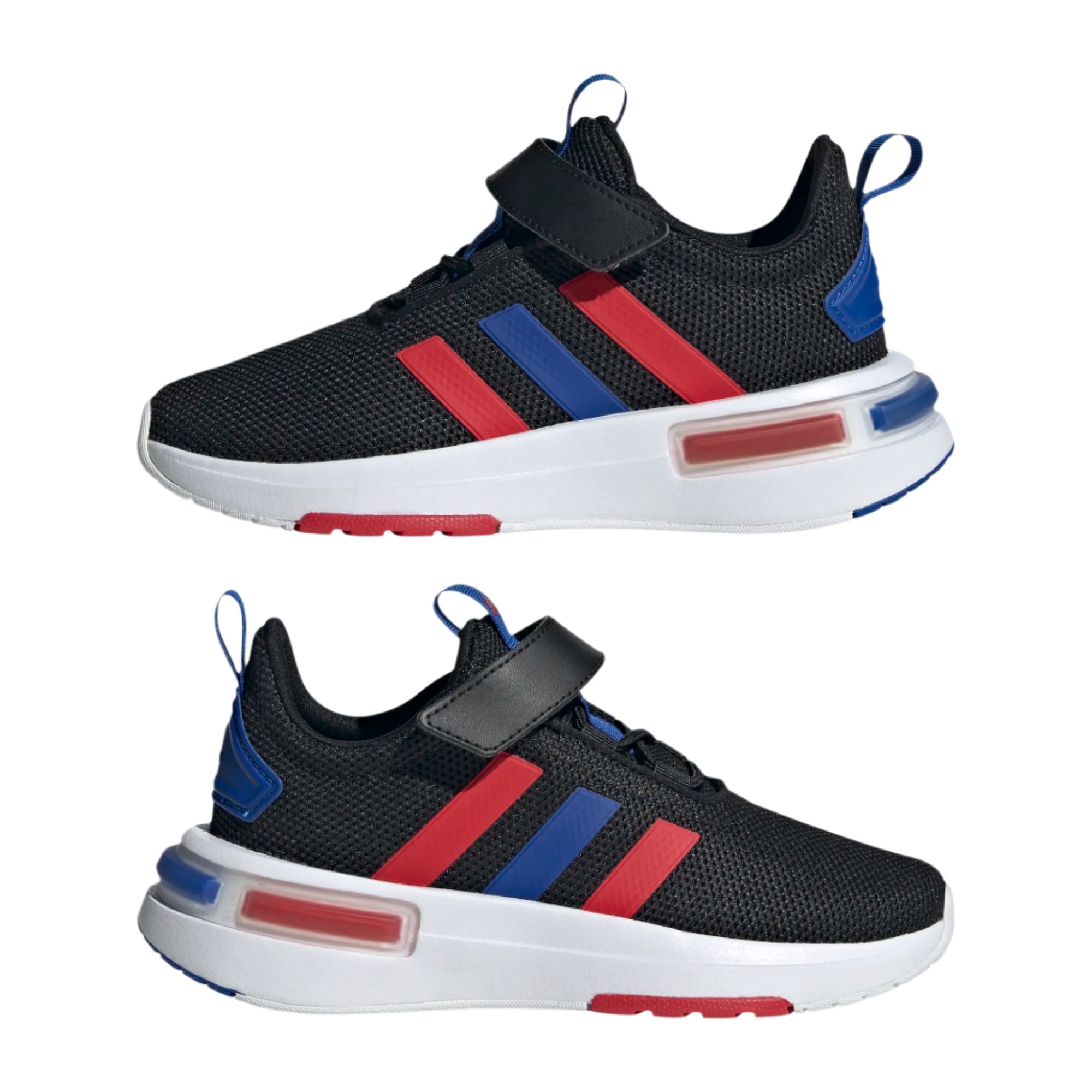 Adidas Kids Trainer Racer TR23 EL Black/Red/Royal Blue